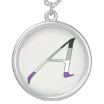 Asexual Pride "Scarlet" Letter A Necklace necklaces