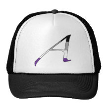 Asexual Pride "Scarlet" Letter A Trucker Hats