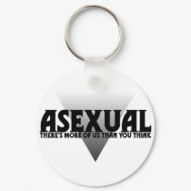 Asexual: There's More of Us Than You Think keychains by WildeWear Asexual: There's More of Us Than You Think keychains