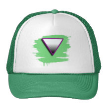 ASEXUAL TRIANGLE SYMBOL 3D HAT