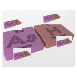 Ash as As Arsenic and H Hydrogen Letterhead Design