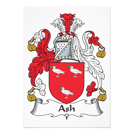 Ash Family Crest Invitations
