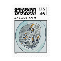ash tray postage stamp