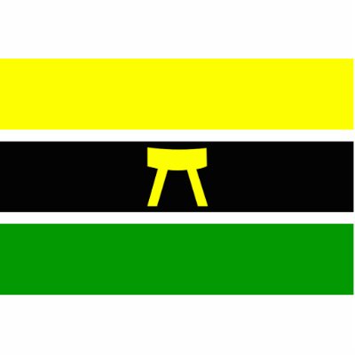 Ashanti, Ghana flag Photo Sculptures by FlagLibrary