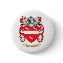 Ashbury Coat of Arms (Family Crest) Pinback Buttons