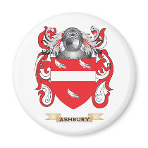 Ashbury Coat of Arms (Family Crest) Fridge Magnets