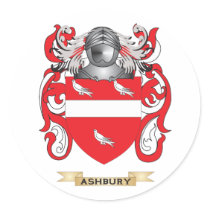 Ashbury Coat of Arms (Family Crest) Sticker