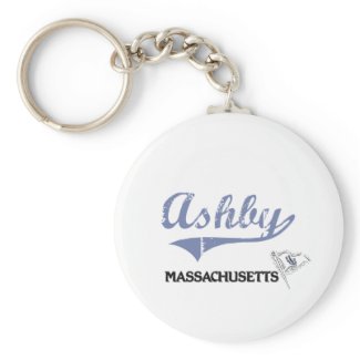 Ashby Massachusetts City Classic Keychain