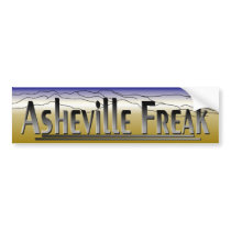 Asheville Freak BS.1 bumper stickers by freakinware Asheville Freak BS.1 bumper stickers