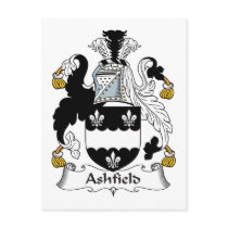 Ashfield Family Crest Post Card