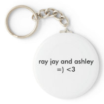 ASHLEY AND RAY JAY KEY CHAINS