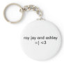 ASHLEY AND RAY JAY KEY CHAINS