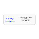 Ashley (Blue Butterfly) Custom Return Address Labels