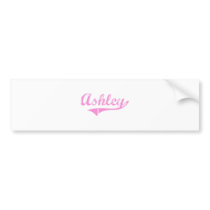 Ashley Classic Style Name Bumper Sticker