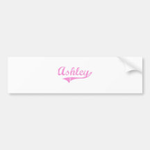Ashley Classic Style Name Bumper Sticker
