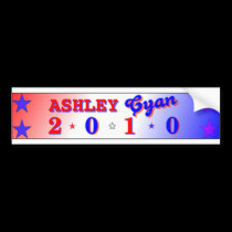 Ashley Cyan 2010 Bumper Sticker bumper stickers