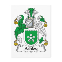 Ashley Family Crest postcards