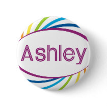 Ashley in rainbow happy frame buttons by names_by_willow Ashley in rainbow happy frame buttons