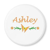 Ashley (Orange Butterfly) Magnet