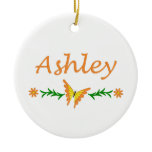 Ashley (Orange Butterfly) Ornament