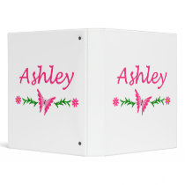 Ashley (Pink Butterfly) Binder