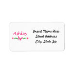 Ashley (Pink Butterfly) Custom Address Labels
