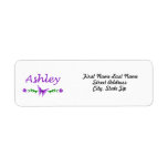 Ashley (Purple Butterfly) Return Address Labels