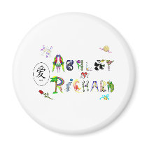 Ashley & Richard magnets