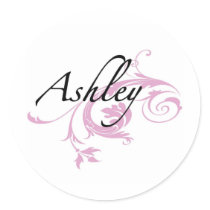 Ashley Round Sticker