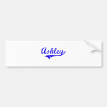 Ashley Surname Classic Style Bumper Sticker