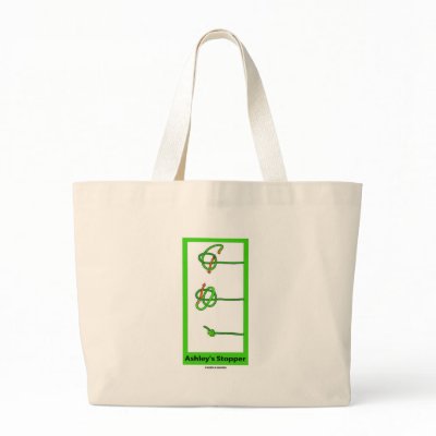 Ashley's Stopper (Knot) Canvas Bag by wordsunwords