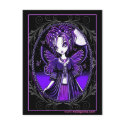 "Ashly" Purple Butterfly Moon Fairy Postcard