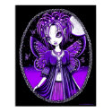 Ashly Purple Butterfly Moon Fairy Poster posters by mykajelina Ashly Purple Butterfly Moon Fairy Poster posters