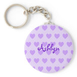 Ashlyn in Purple Key Chains