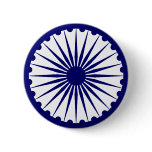 Ashoka Chakra, India flag Pinback Buttons