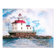 Ashtabula lighthouse 1995 custom announcements