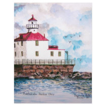 Ashtabula lighthouse 1995 personalized letterhead