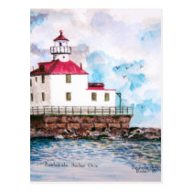 Ashtabula lighthouse 1995 postcards