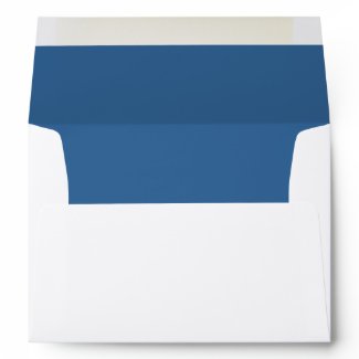 Ashton 5x7 Bar Mitzvah Wedding Blue Lined Envelope envelope