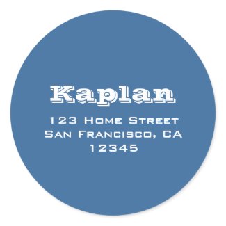 Ashton Return Address Envelope Seal sticker