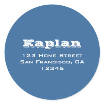 Ashton Return Address Envelope Seal Sticker