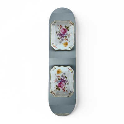 Ashtray with colorful flower designs skate decks by inspirelove