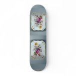 Ashtray with colorful flower designs skate decks