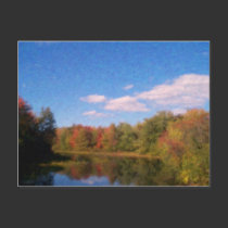 Ashuelot River Oil Painting postcards