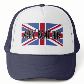 Ashy Beat Hits Dark Blue BRITTISH TRUCKER HAT hat