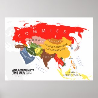 Asia According to the USA Posters