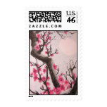 Asia bloom postage stamp