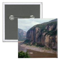 Asia, China, Yangtze River, Three Gorges. Pins
