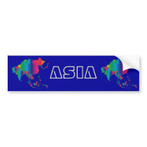 ASIA Country Bumper Stickers