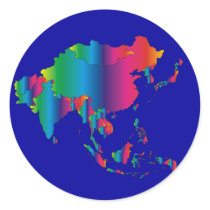 ASIA Country Stickers